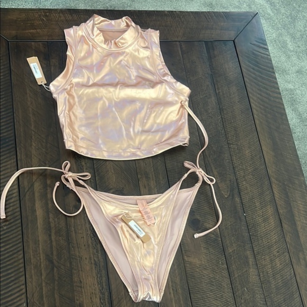 Skims Metalic Swim Set